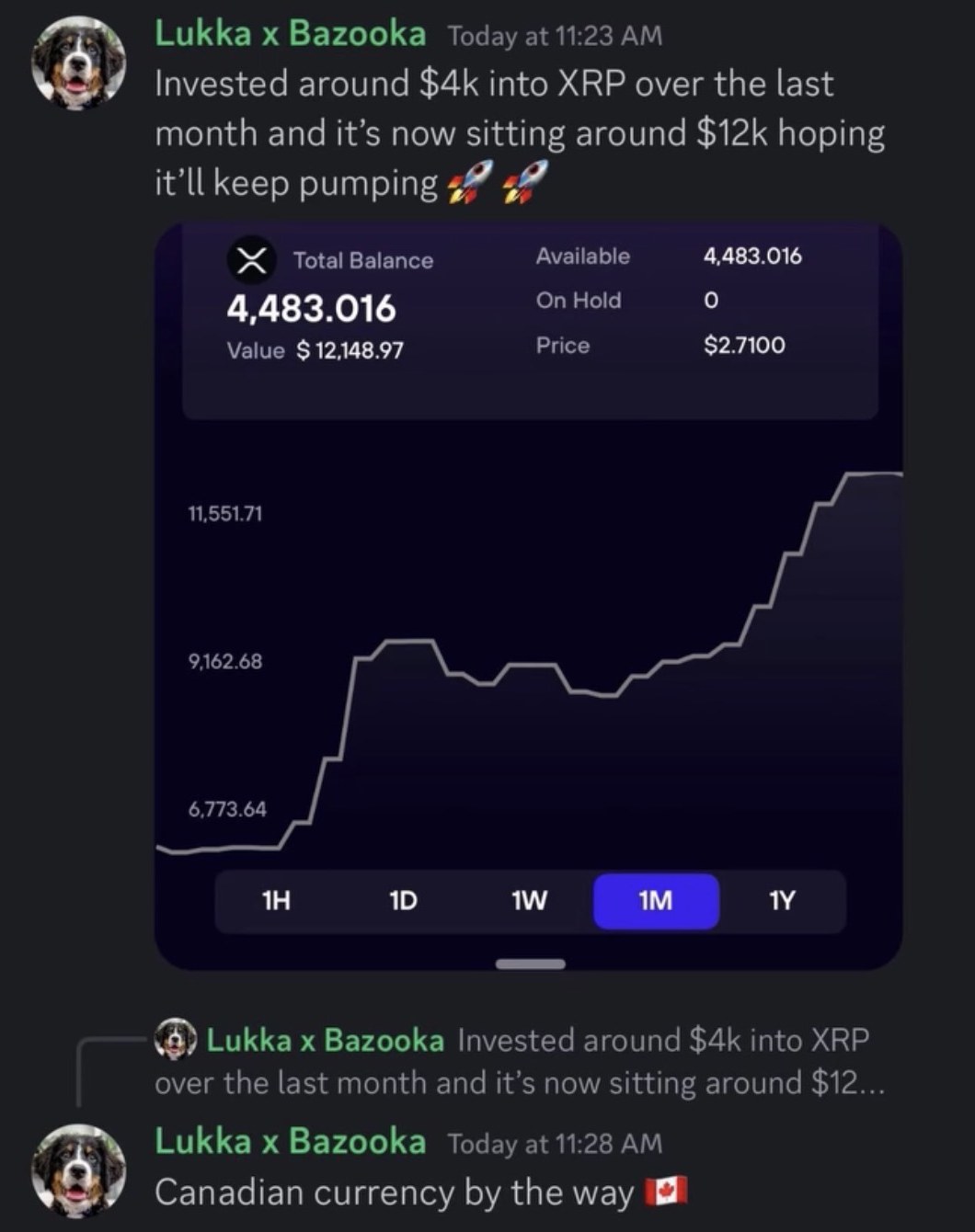 Message from Lukka